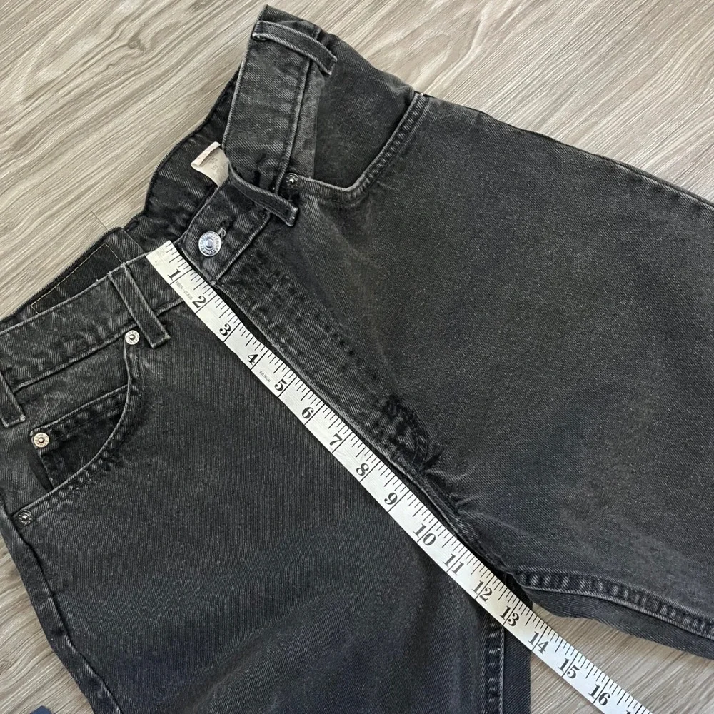 Vintage Levis 550 Orange Tab Relaxed Fit Tapered Black Jeans Made in USA 32x32